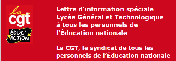 La lettre de la CGT Éduc’action spéciale LGT (mars 2021)