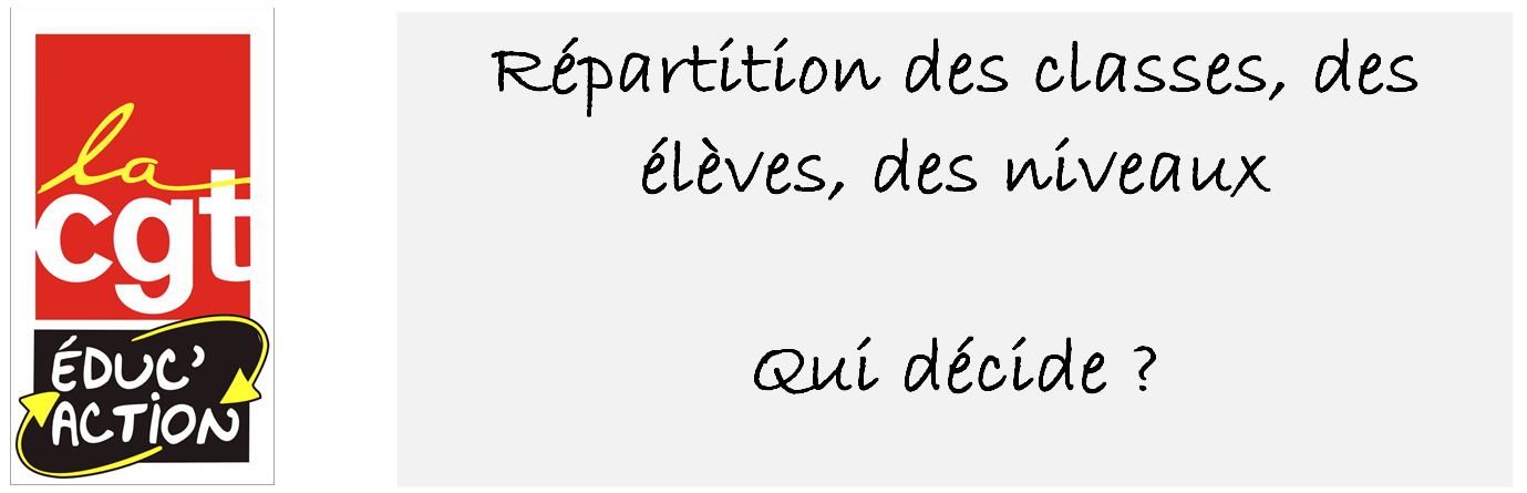 Répartition des classes, des élèves, des niveaux : qui décide ?