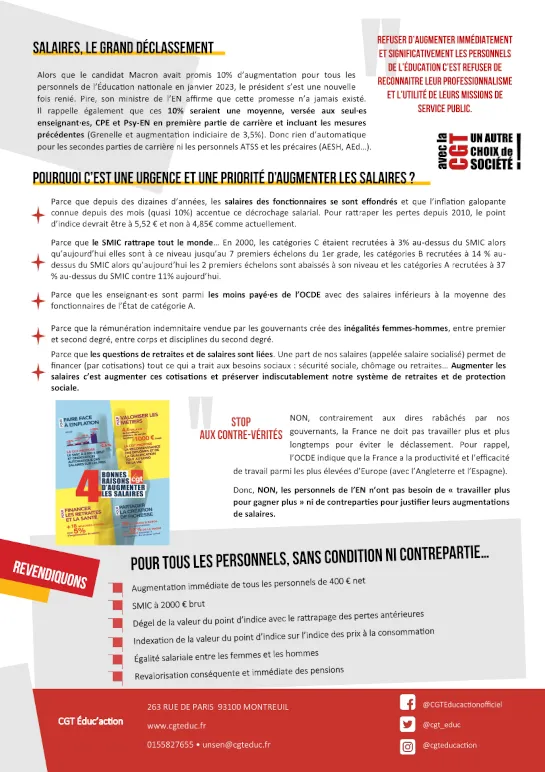 Tract Salaires janvier 2023 1