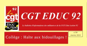 Une College halte aux bidouillages J58