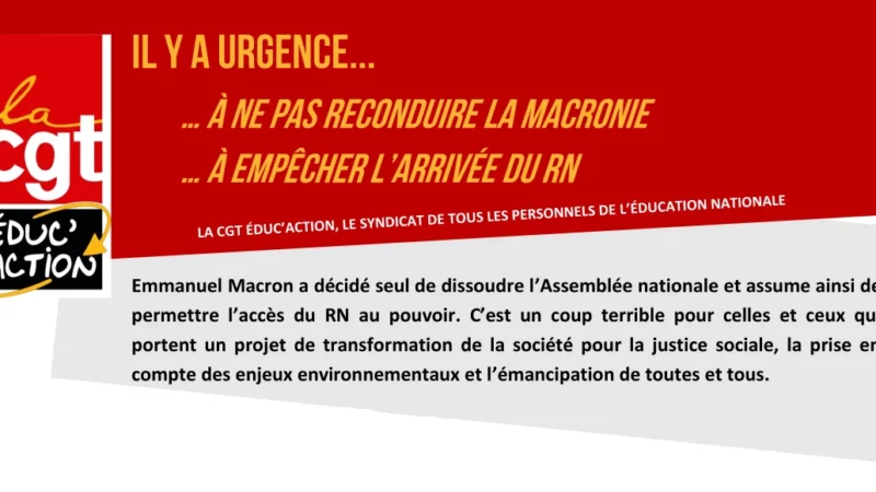 Urgence contre l’extrême-droite