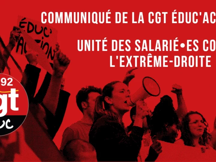 Unité des salarié⋅es contre l’extrême-droite