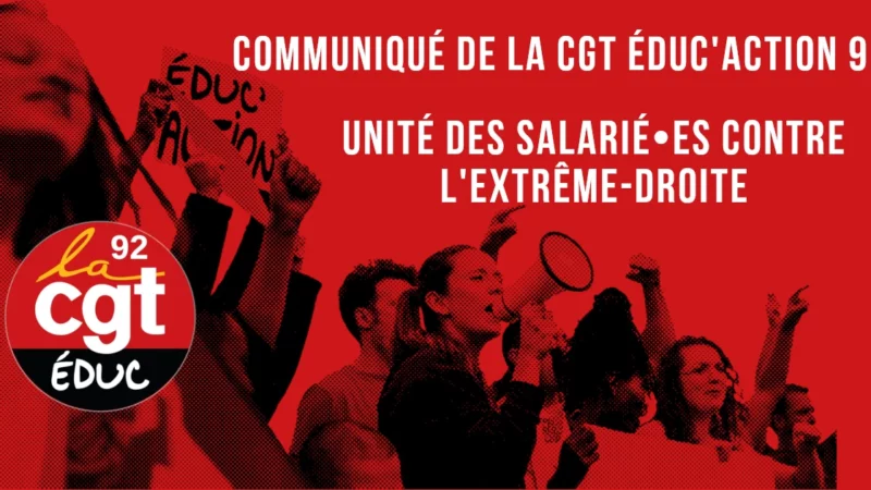 Unité des salarié⋅es contre l’extrême-droite