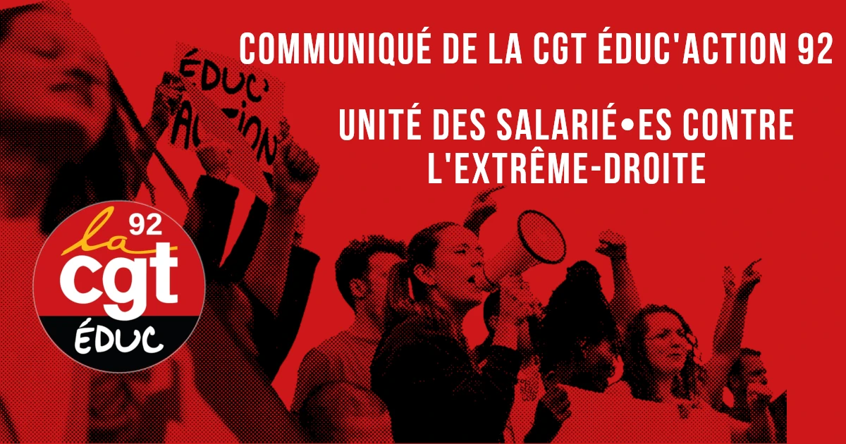 Unité des salarié⋅es contre l’extrême-droite